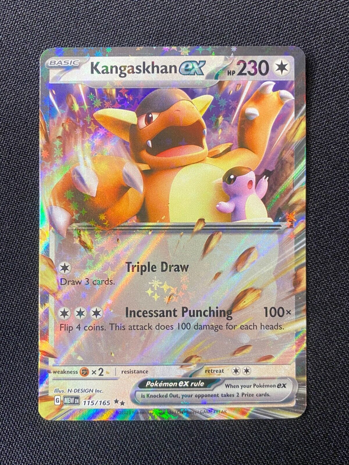 Kangaskhan ex 115/165 Double Rare Pokemon TCG Scarlet & Violet 151