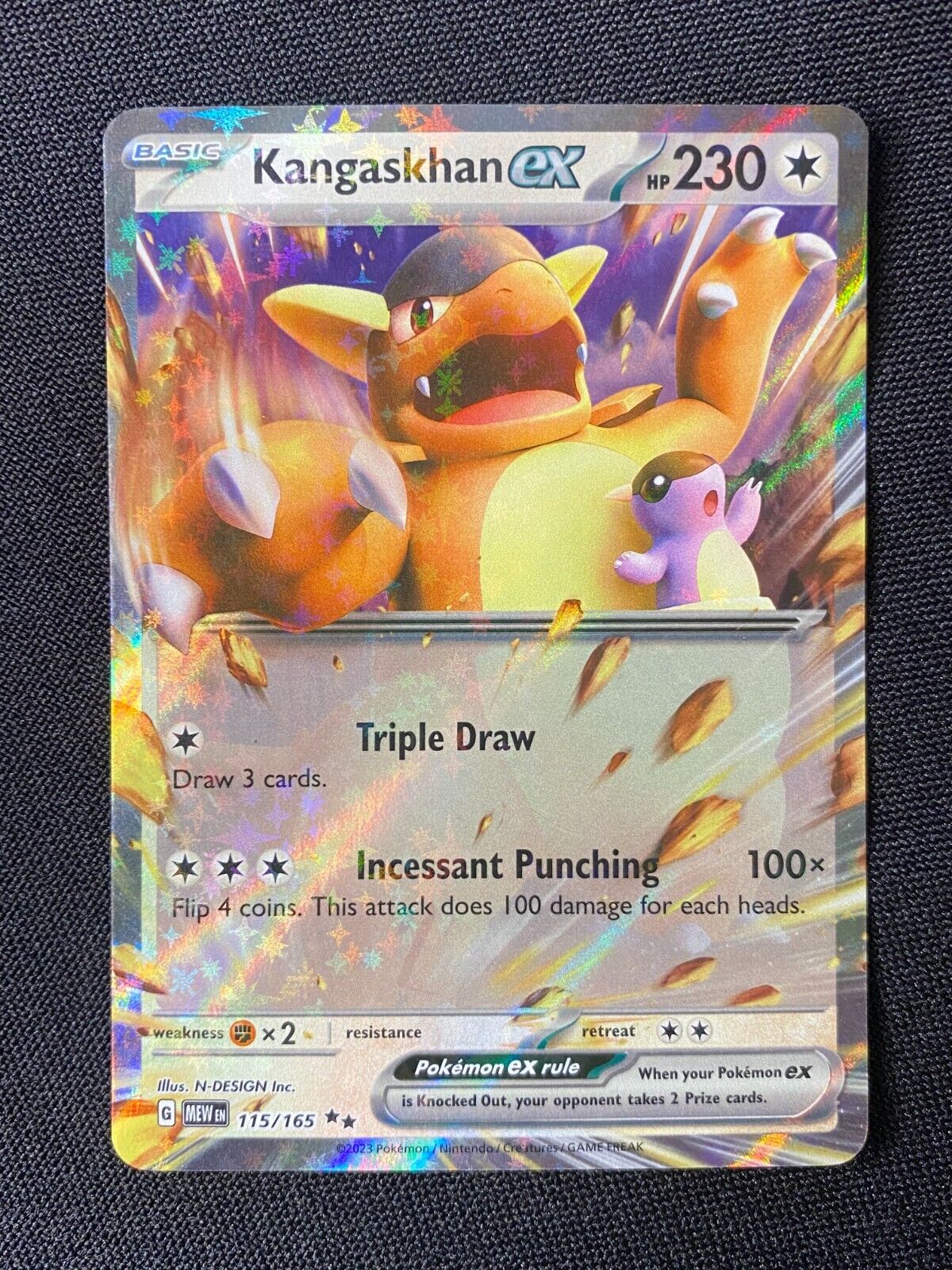 Kangaskhan ex 115/165 Double Rare Pokemon TCG Scarlet & Violet 151 #2