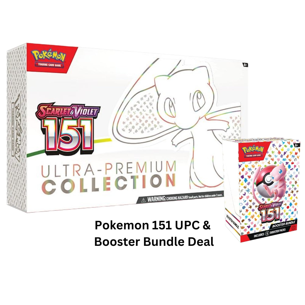 Pokemon Scarlet & Violet Mew 151 Ultra Premium Collection Plus 151 Booster Bundle Deal