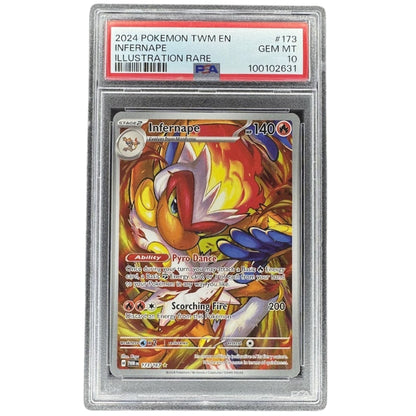 Infernape 173/167 PSA 10 Illustration Rare Pokemon TCG S & V Twilight Masquerade Graded Card