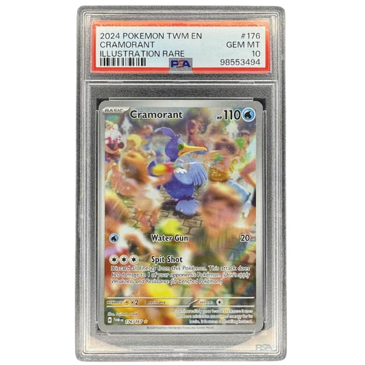 Cramorant 176/167 Illustration Rare PSA 10 Pokemon TCG Scarlet & Violet Twilight Masquerade