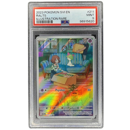 Ralts 211/198 PSA 9 Illustration Rare Pokemon TCG Scarlet & Violet Base Set Graded Card