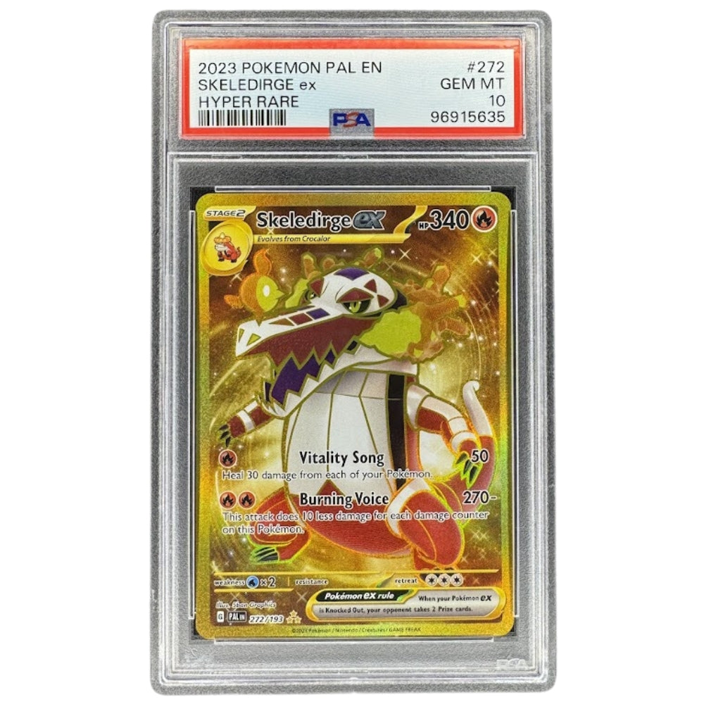 Skeledirge ex 272/193 PSA 10 Gold Hyper Rare Pokemon Scarlet & Violet Paldea Evolved Graded Card