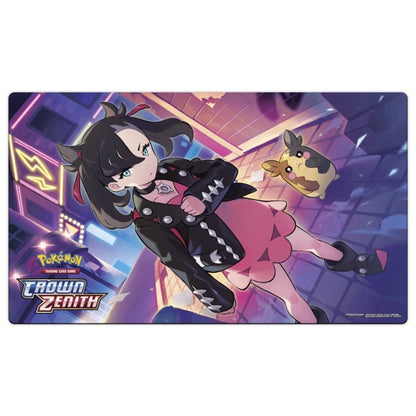 Marnie and Morpeko Playmat from the Pokemon trading card game Crown Zenith Morpeko V Union Premium Playmat Collection.