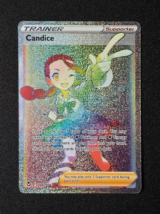 Candice 204/195 Rainbow Secret Rare Full Art Pokemon TCG Sword & Shield Silver Tempest