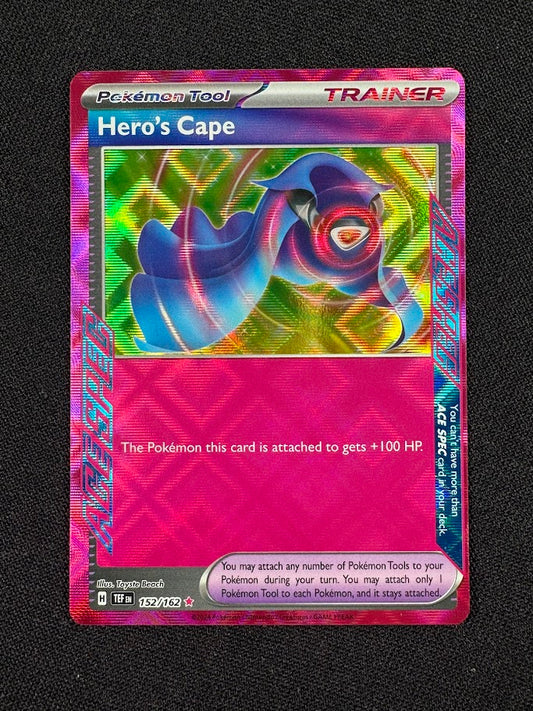 Hero's Cape 152/162 ACE SPEC Rare Pokemon TCG Scarlet & Violet Temporal Forces