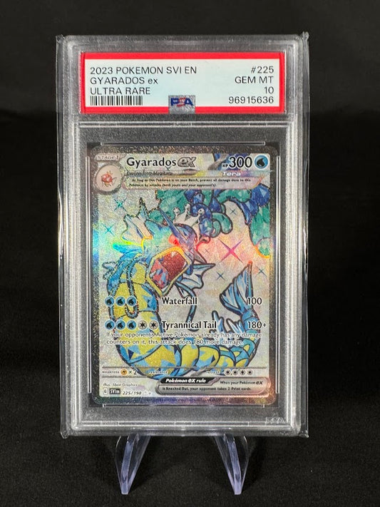 Gyarados ex 225/198 Ultra Rare Pokemon Scarlet & Violet Base Set PSA Gem Mint 10