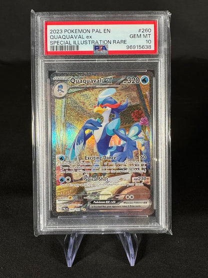 Quaquaval ex 260/193 Special Illustration Rare Pokemon Scarlet & Violet Paldea Evolved PSA Gem Mint 10 LOW POP