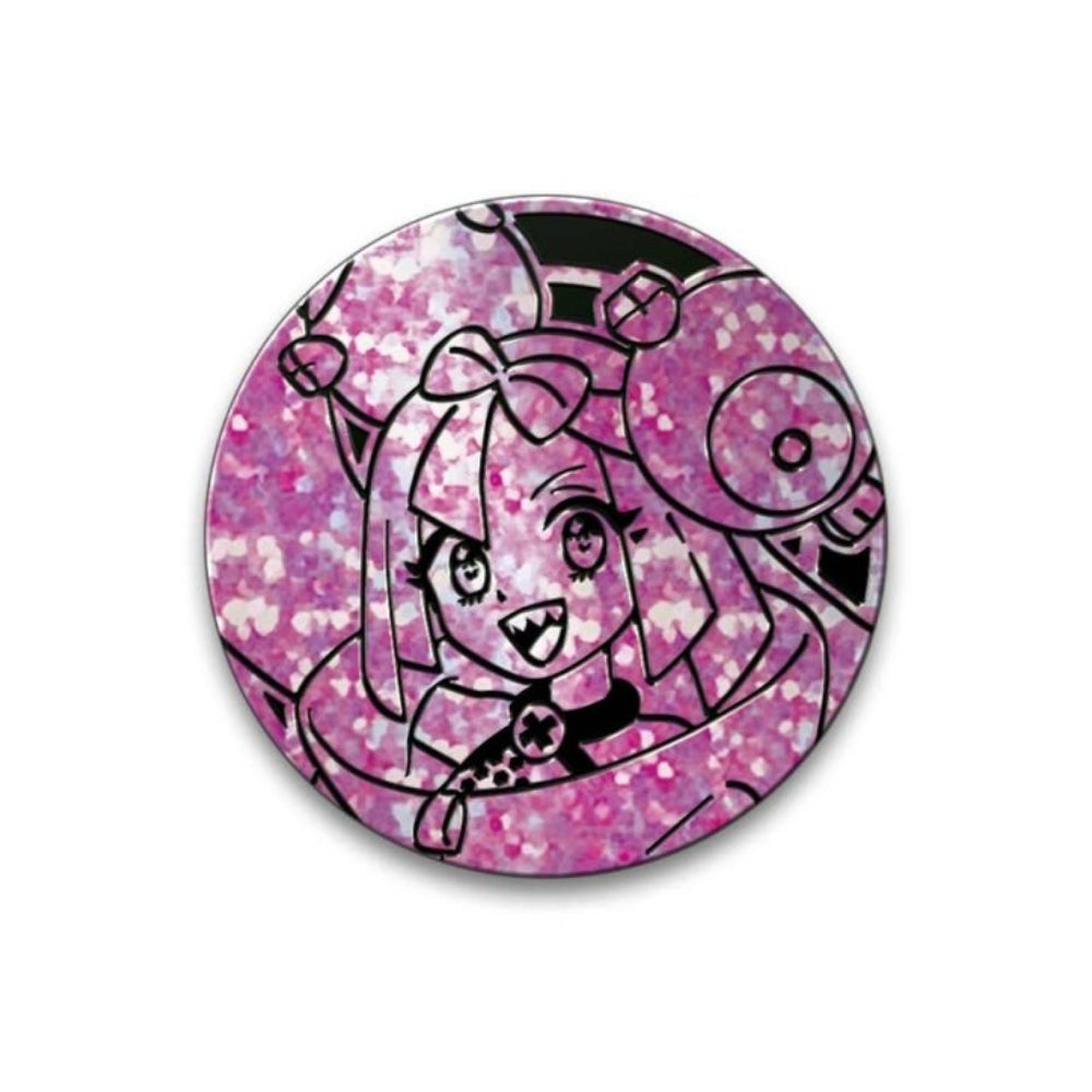 Coin featuring Iono from the Pokemon Trading Card Game Iono Premium Tournament Collection.