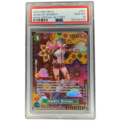 Jewelry Bonney PSA 10 Sequential Set Including OP07-019, OP07-026 and ST02-007 500 Years Into The Future Graded Cards