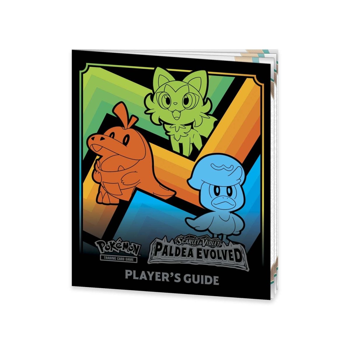 Front view of The Pokemon Trading Card Game Scarlet and Violet Paldea Evolved Player's Guide.