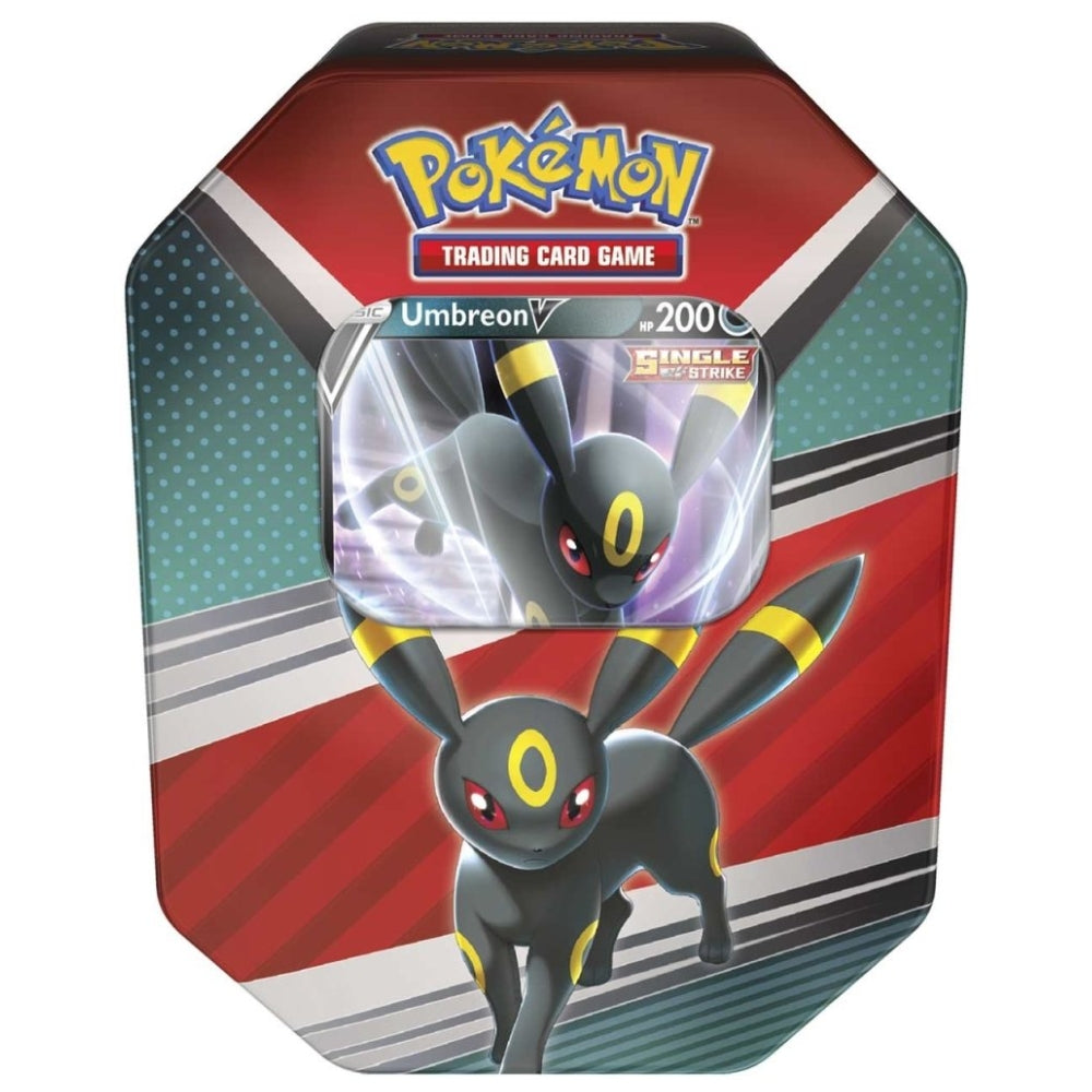 Front View of The Pokemon Trading Card Game V Heroes Tin featuring Umbreon V.