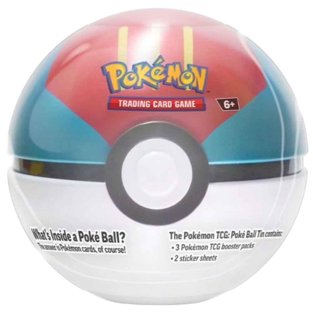 Front view of The Pokemon Trading Card Game Series 9 Lure Ball Tin.