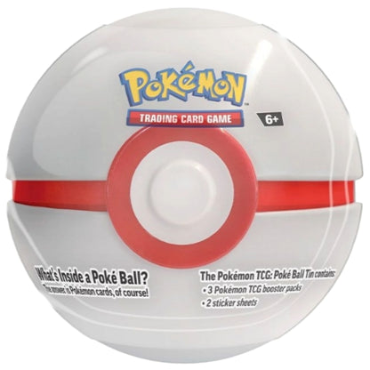 Front view of The Pokemon Trading Card Game Series 9 Premier Ball Tin.