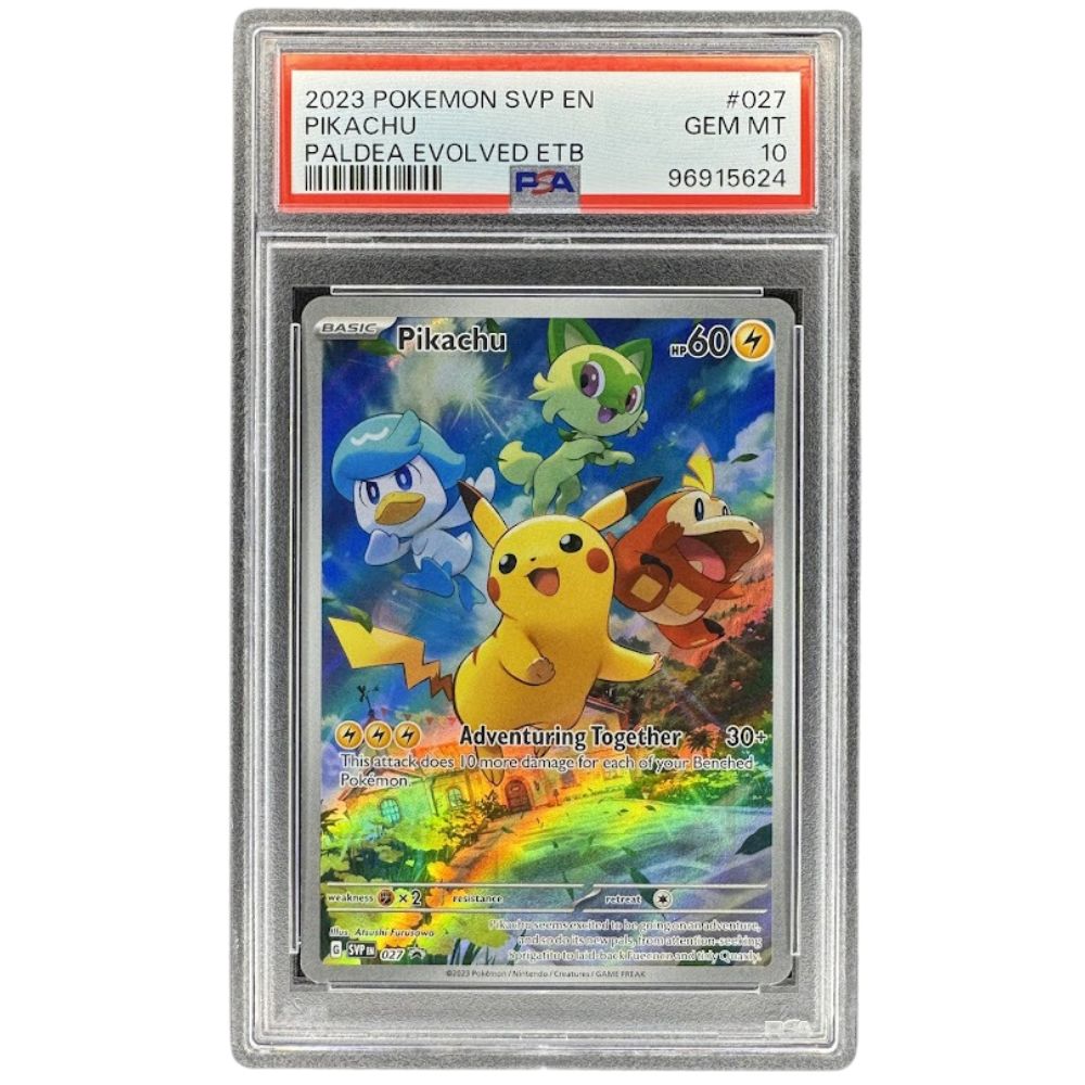 Pikachu SVP 027 Black Star Promo PSA Gem Mint 10 Pokemon Scarlet & Violet Paldea Evolved