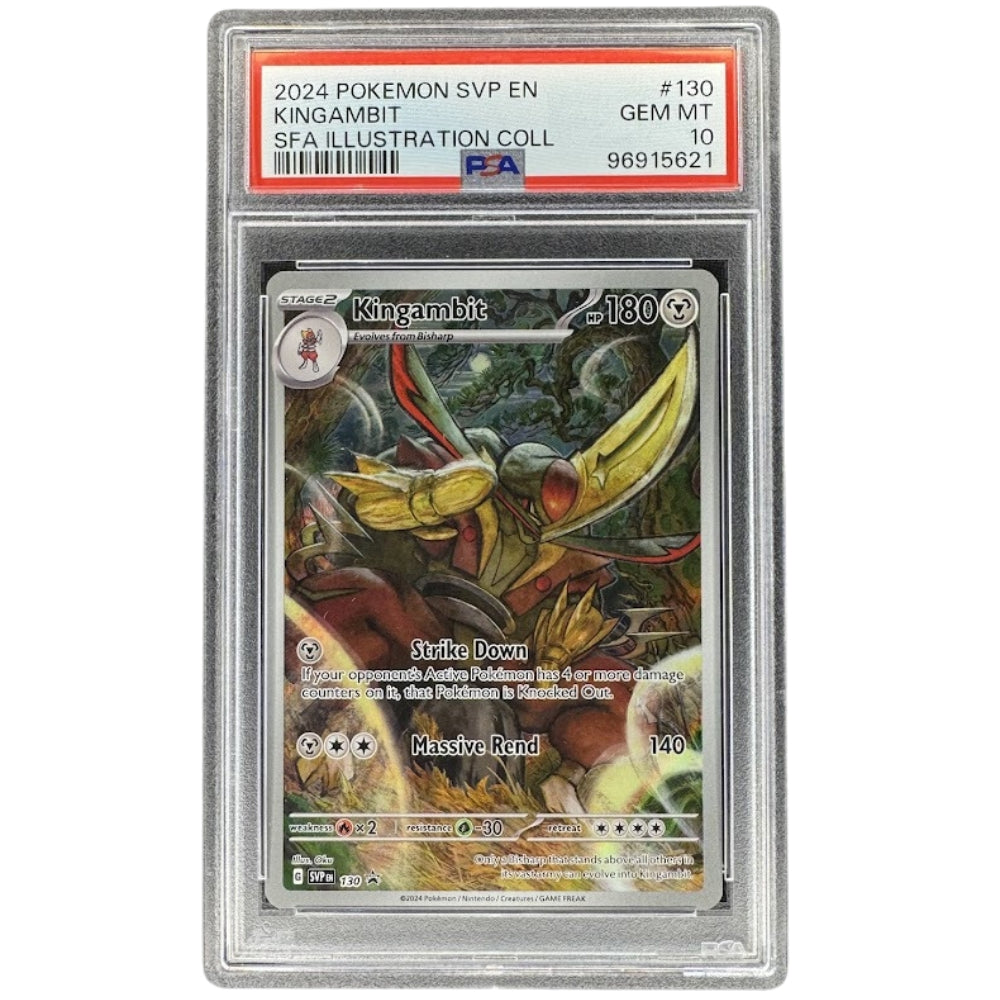 Kingambit SVP 130 PSA 10 Black Star Promo Pokemon Shrouded Fable Illustration LOW POP