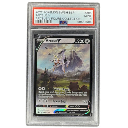 Arceus V SWSH204 PSA 9 Black Star Promo Pokemon TCG Arceus V Figure Collection Graded Card