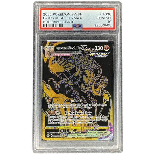 Rapid Strike Urshifu VMAX TG30 PSA 10 Pokemon TCG Sword & Shield Brilliant Stars