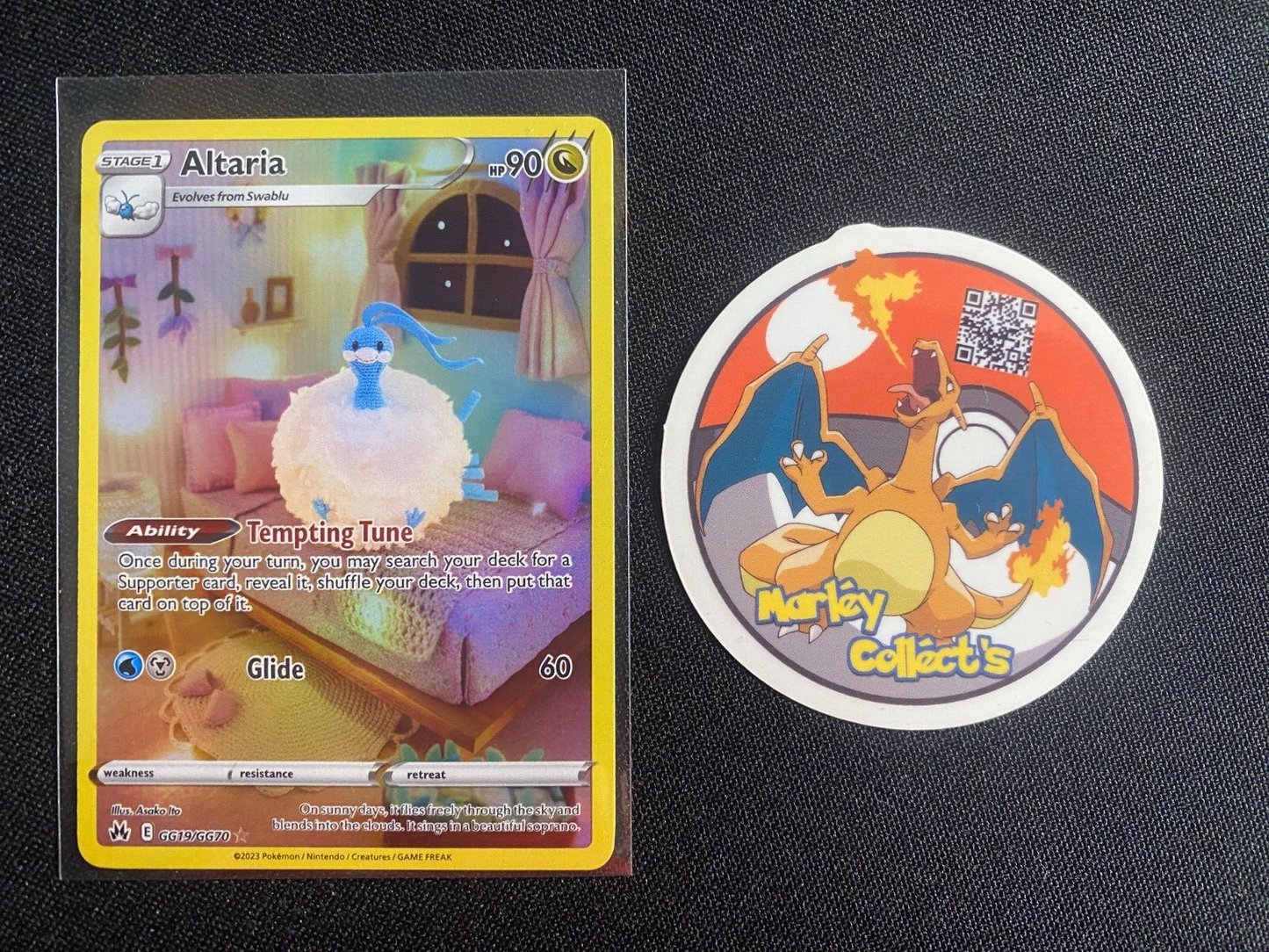 Pokemon TCG Altaria GG19/GG70 Ultra Rare Crown Zenith Pack Fresh
