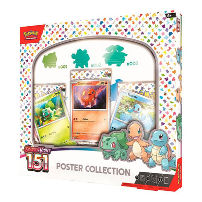 Front angled view of The Pokemon Trading Card Game Scarlet and Violet 151 Poster Collection.