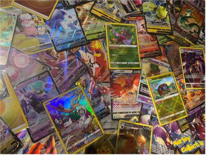 50x Pokemon Cards Bundle Rares, V's, Holos and Reverse Holos Guaranteed V Card